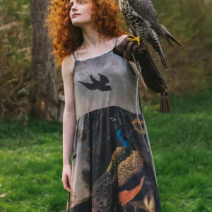 Market Of Stars Wild Beauty Peacock Maxi Dress Multi