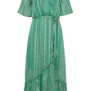 Smashed Lemon Dream The Dream 70's Maxi Dress Green