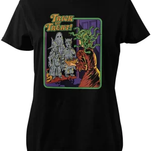 Steven Rhodes Trick Or Treat Girly T-Shirt Black