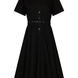Succubus Clothing Ruby Denim 50's Swing Dress Black
