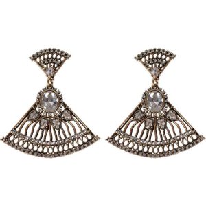 Succubus Crystal Fan Old Hollywood Glamour 20's Earrings
