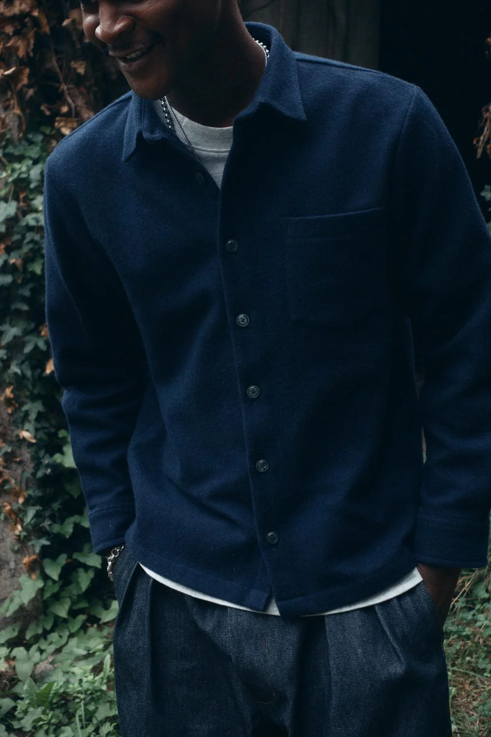 Surchemise en laine ÉPURE unie – Image 4