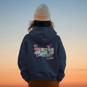 Sweat à capuche bio épais ★ LANDSCAPE 1973