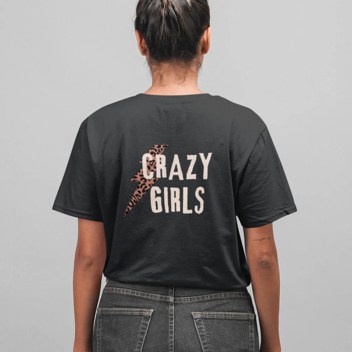 T-shirt bio ★ CRAZY GIRL – Image 2