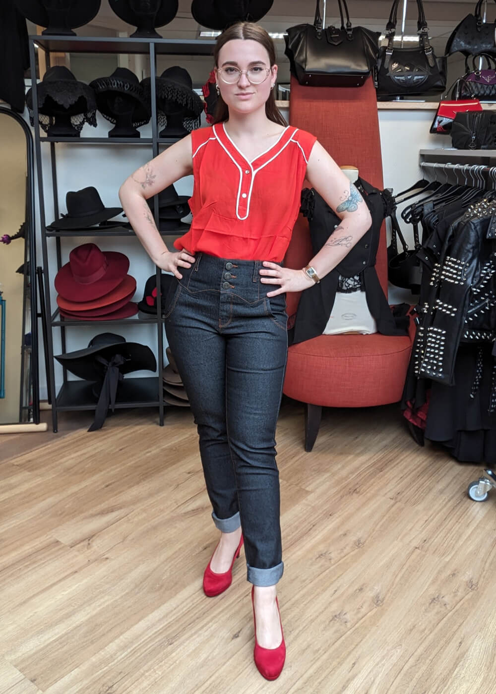 Tulip B Sail Away 70's Top Orange – Image 3