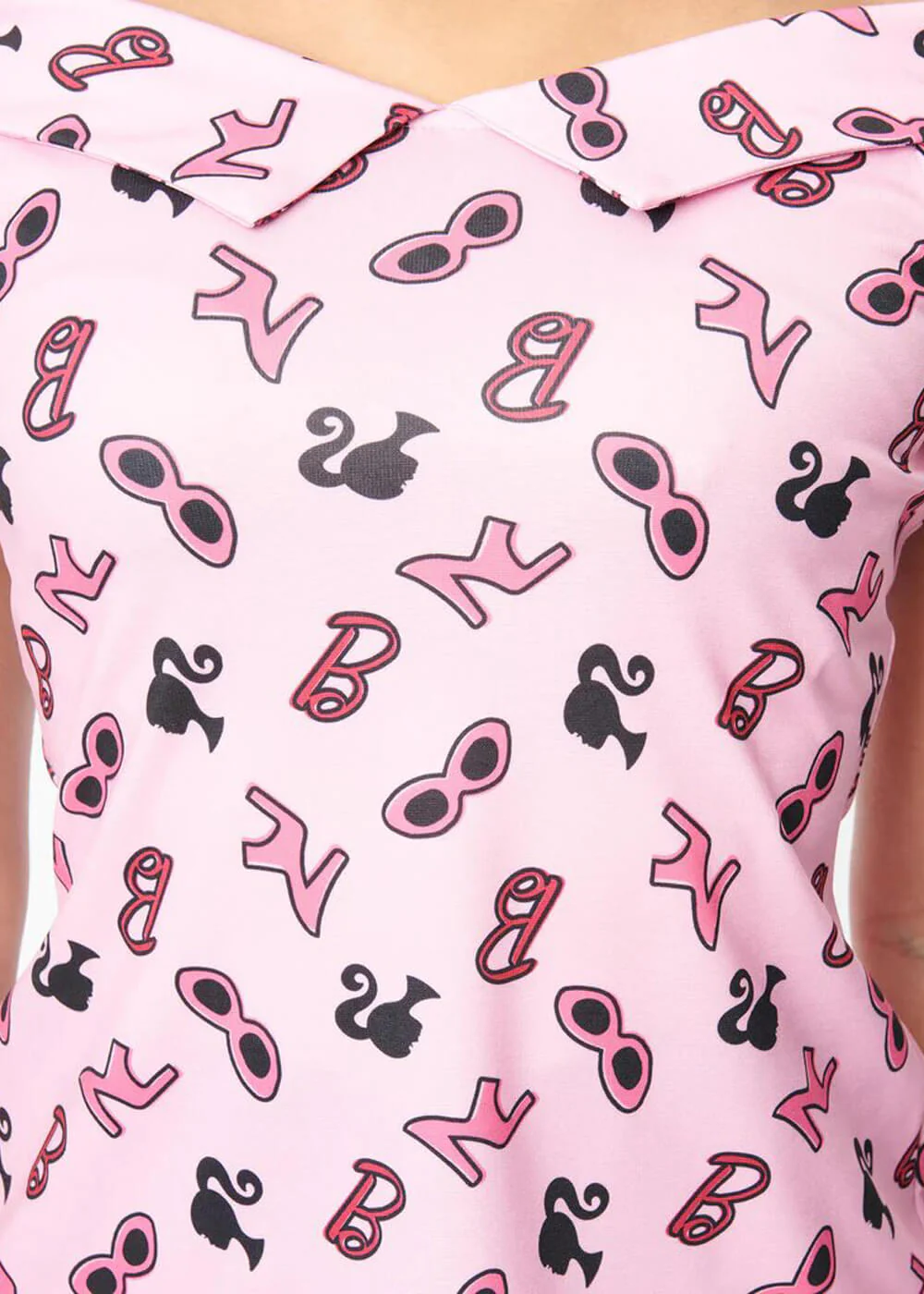 Unique Vintage x Barbie Maraschino Icon 50's Top Pink – Image 3