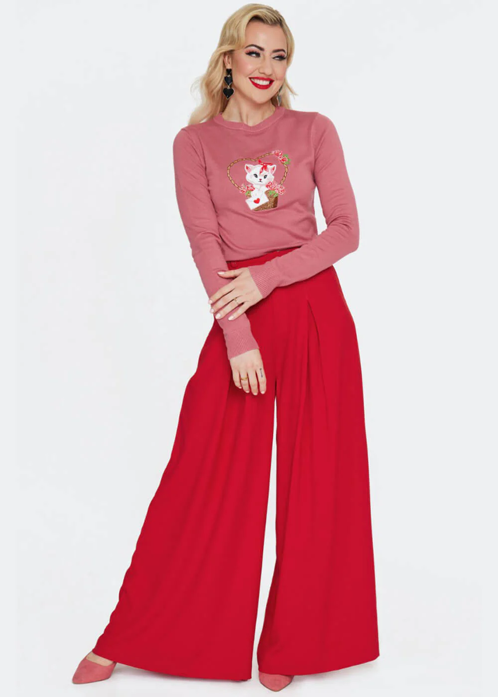 Voodoo Vixen Kitty Love Letter Pull Pink – Image 4